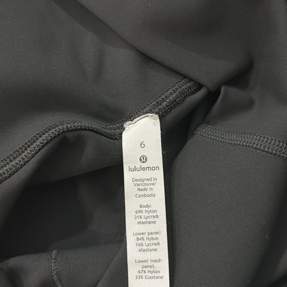 Lululemon Wunder Under Crop Scallop Gray Leggings size 6 - Picture 9 of 10